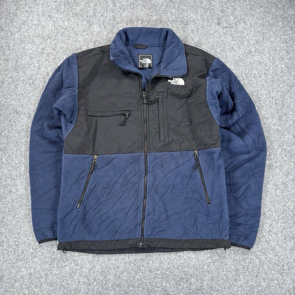The North Face Denali Jacket Mens S Blue Black Fleece Polartec AMYN T132